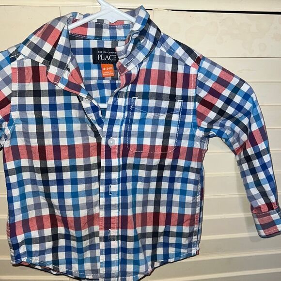 The children’s Place long sleeve plaid size 18 to 24 months - Picture 1 of 3